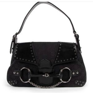 GUCCI Horsebit Chain Shoulder Bag